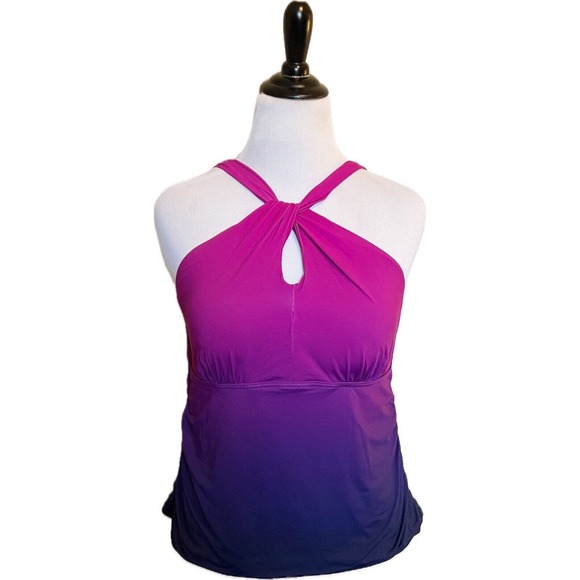 Lands' End | Swim | Lands End Tankini Swimsuit Top Plus Size Purple ...